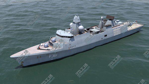 images/goods_img/20210312/Iver Huitfeldt Frigate and MH-60 Seahawk 3D model/2.jpg